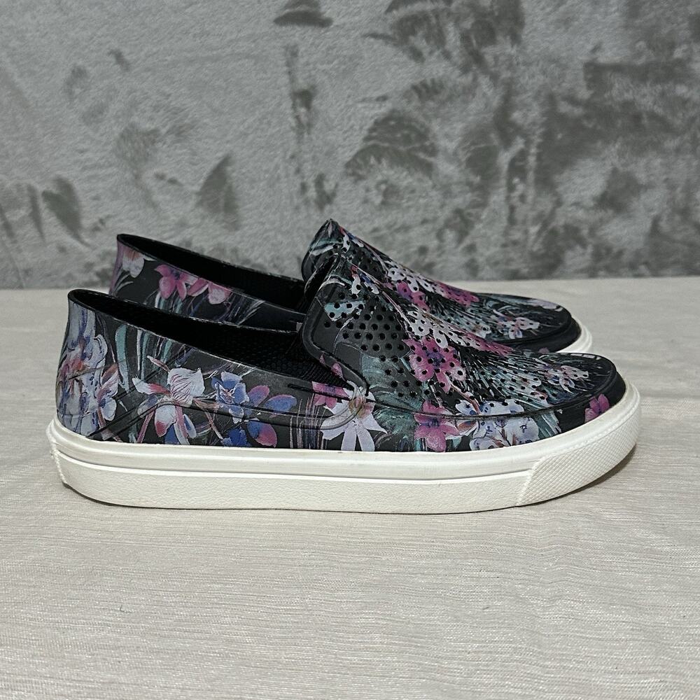 Crocs Citilane Roka Loafers Womens Size 5 Black Slip On Floral Casual Breathable - Picture 2 of 9